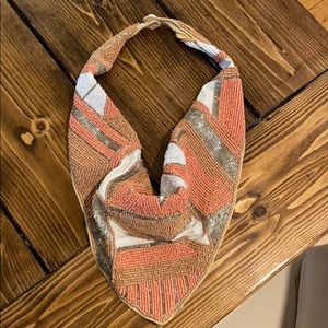 Beaded collar necklace